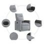 Sillón reclinable eléctrico tela gris claro by , Armchairs - Ref: Foro24-3324038, Price: 233,28 €, Discount: %