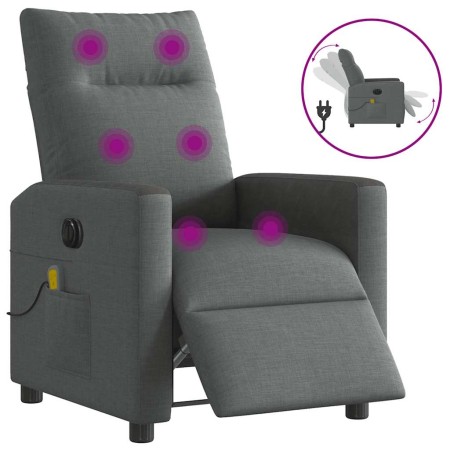 Sillón reclinable de masaje eléctrico tela gris oscuro von , Sessel - Ref: Foro24-3324046, Preis: 253,07 €, Rabatt: %