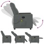 Sillón reclinable de masaje eléctrico tela gris oscuro von , Sessel - Ref: Foro24-3324046, Preis: 253,07 €, Rabatt: %
