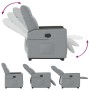 Sillón reclinable elevable de tela gris claro by , Armchairs - Ref: Foro24-3324052, Price: 256,41 €, Discount: %