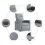 Sillón reclinable elevable de tela gris claro by , Armchairs - Ref: Foro24-3324052, Price: 256,41 €, Discount: %