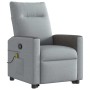 Sillón de masaje reclinable de pie de tela gris claro by , Armchairs - Ref: Foro24-3324059, Price: 271,26 €, Discount: %