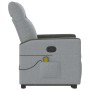 Sillón de masaje reclinable de pie de tela gris claro by , Armchairs - Ref: Foro24-3324059, Price: 271,26 €, Discount: %