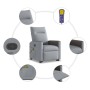 Sillón de masaje reclinable de pie de tela gris claro by , Armchairs - Ref: Foro24-3324059, Price: 271,26 €, Discount: %