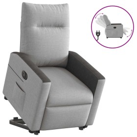 Sillón eléctrico reclinable elevable de tela gris nube von , Sessel - Ref: Foro24-3324065, Preis: 300,21 €, Rabatt: %