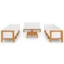 Juego muebles de jardín y cojines 9 pzas madera maciza acacia de vidaXL, Conjuntos de jardín - Ref: Foro24-3058120, Precio: 1...