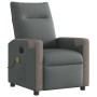 Sillón reclinable de masaje eléctrico tela gris oscuro by , Armchairs - Ref: Foro24-3324086, Price: 251,91 €, Discount: %