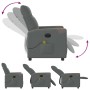 Sillón reclinable de masaje eléctrico tela gris oscuro by , Armchairs - Ref: Foro24-3324086, Price: 251,91 €, Discount: %