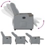 Sillón reclinable elevable de tela gris claro by , Armchairs - Ref: Foro24-3324090, Price: 257,74 €, Discount: %