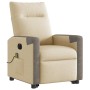 Sillón de masaje eléctrico reclinable elevable tela crema von , Sessel - Ref: Foro24-3324108, Preis: 316,48 €, Rabatt: %