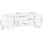 Mueble de TV madera maciza de mango 105x33,5x46 cm von , CD- und DVD-Speicher - Ref: Foro24-4018664, Preis: 80,15 €, Rabatt: %