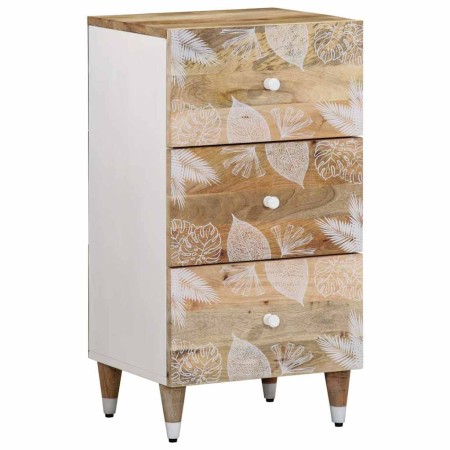 Aparador de madera maciza de mango 40x33,5x75 cm by , CD and DVD storage - Ref: Foro24-4018687, Price: 107,27 €, Discount: %