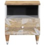 Mesita de noche de madera maciza de mango 40x33x46 cm by , Nightstands - Ref: Foro24-4018670, Price: 48,18 €, Discount: %