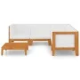 Juego muebles de jardín y cojines 6 pzas madera maciza acacia de vidaXL, Conjuntos de jardín - Ref: Foro24-3058110, Precio: 6...
