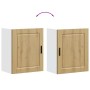 Armarios pared para cocina 2 uds Porto roble artesanal de , Armarios de cocina - Ref: Foro24-854056, Precio: 112,08 €, Descue...