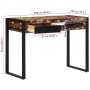 Escritorio madera maciza reciclada multicolor 100x50x75 cm de , Escritorios - Ref: Foro24-4015932, Precio: 162,79 €, Descuent...