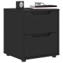 Mesilla de noche VISNES negra 45x40x50 cm madera de ingeniería de , Mesitas de noche - Ref: Foro24-4108281, Precio: 75,92 €, ...