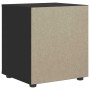 Mesilla de noche VISNES negra 45x40x50 cm madera de ingeniería de , Mesitas de noche - Ref: Foro24-4108281, Precio: 75,92 €, ...