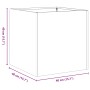 Jardinera oxidada 40x40x40 cm acero corten von , Töpfe und Pflanzgefäße - Ref: Foro24-860667, Preis: 55,95 €, Rabatt: %