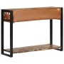 Mesa consola multicolor madera maciza reciclada 100x35x75 cm by , console tables - Ref: Foro24-4015930, Price: 162,07 €, Disc...