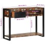 Mesa consola multicolor madera maciza reciclada 100x35x75 cm by , console tables - Ref: Foro24-4015930, Price: 162,07 €, Disc...
