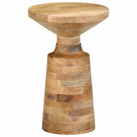 Mesa auxiliar madera maciza de mango Ø33x50 cm de , Mesas auxiliares - Ref: Foro24-4017540, Precio: 104,65 €