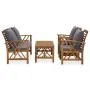 4-piece garden furniture set with solid acacia wood cushions by vidaXL, Garden sets - Ref: Foro24-3057991, Price: 452,64 €, D...
