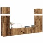 Conjunto de mueble de TV 8 piezas montado la pared madera vieja von , TV-Möbel - Ref: Foro24-3329009, Preis: 301,64 €, Rabatt: %