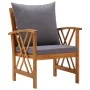 4-piece garden furniture set with solid acacia wood cushions by vidaXL, Garden sets - Ref: Foro24-3057991, Price: 452,64 €, D...