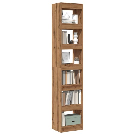 Estantería/divisor de espacios roble artisan 40x30x198 cm by , Bookcases and shelves - Ref: Foro24-856813, Price: 102,43 €, D...