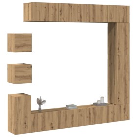 Mueble para TV de pared madera contrachapada artesanal 9 piezas von , TV-Möbel - Ref: Foro24-3329222, Preis: 374,18 €, Rabatt: %