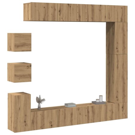 Mueble para TV de pared madera contrachapada artesanal 9 piezas von , TV-Möbel - Ref: Foro24-3329222, Preis: 374,18 €, Rabatt: %