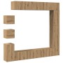 Mueble para TV de pared madera contrachapada artesanal 9 piezas von , TV-Möbel - Ref: Foro24-3329222, Preis: 374,18 €, Rabatt: %