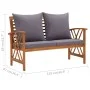4-piece garden furniture set with solid acacia wood cushions by vidaXL, Garden sets - Ref: Foro24-3057991, Price: 452,64 €, D...
