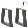 Patas para mesa comedor forma V 2 uds antracita 30x(30-31,3) cm by , Table legs - Ref: Foro24-4012522, Price: 50,69 €, Discou...