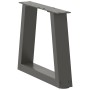 Patas para mesa comedor forma V 2 uds antracita 30x(30-31,3) cm by , Table legs - Ref: Foro24-4012522, Price: 50,69 €, Discou...