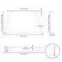 Patas para mesa de comedor forma V 2 uds blanco 50x(30-31,3) cm by , Table legs - Ref: Foro24-4012529, Price: 54,41 €, Discou...