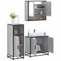 Set de muebles de baño 3 pzas madera contrachapada gris sonoma von , Badezimmermöbel - Ref: Foro24-3300978, Preis: 216,48 €, ...