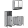 Set de muebles de baño 3 pzas madera contrachapada gris sonoma von , Badezimmermöbel - Ref: Foro24-3300978, Preis: 216,48 €, ...