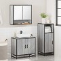 Set de muebles de baño 3 pzas madera contrachapada gris sonoma von , Badezimmermöbel - Ref: Foro24-3300978, Preis: 216,48 €, ...
