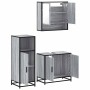 Set de muebles de baño 3 pzas madera contrachapada gris sonoma von , Badezimmermöbel - Ref: Foro24-3300978, Preis: 216,48 €, ...