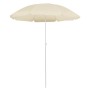 Garden umbrella with steel pole in sand color, 180 cm. by vidaXL, Umbrellas - Ref: Foro24-315537, Price: 25,34 €, Discount: %