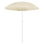 Garden umbrella with steel pole in sand color, 180 cm. by vidaXL, Umbrellas - Ref: Foro24-315537, Price: 21,47 €, Discount: %