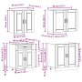 Mueble de cocina Kalmar blanco 4 piezas madera contrachapada von , Küchenschränke - Ref: Foro24-3314871, Preis: 304,69 €, Rab...