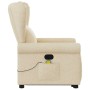 Silla de masaje reclinable de pie de tela color crema by , Armchairs - Ref: Foro24-3303392, Price: 299,83 €, Discount: %