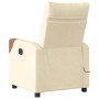 Sillón de masaje reclinable de tela crema by , Armchairs - Ref: Foro24-4104821, Price: 199,14 €, Discount: %