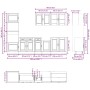 Mueble cocina Kalmar roble sonoma 7 pzas madera contrachapada von , Küchenschränke - Ref: Foro24-3314754, Preis: 622,75 €, Ra...
