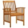 Garden dining set 5 pieces and solid acacia wood cushions by vidaXL, Garden sets - Ref: Foro24-3058085, Price: 489,18 €, Disc...