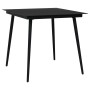 Garden dining set 3 pieces black PVC rattan by vidaXL, Garden sets - Ref: Foro24-3060267, Price: 226,43 €, Discount: %