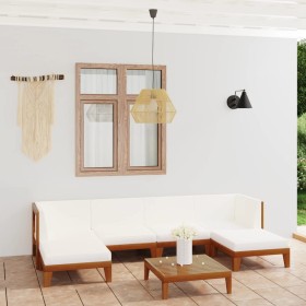 Garden furniture and cushions set 7 pieces solid acacia wood by vidaXL, Garden sets - Ref: Foro24-3058134, Price: 796,12 €, D...